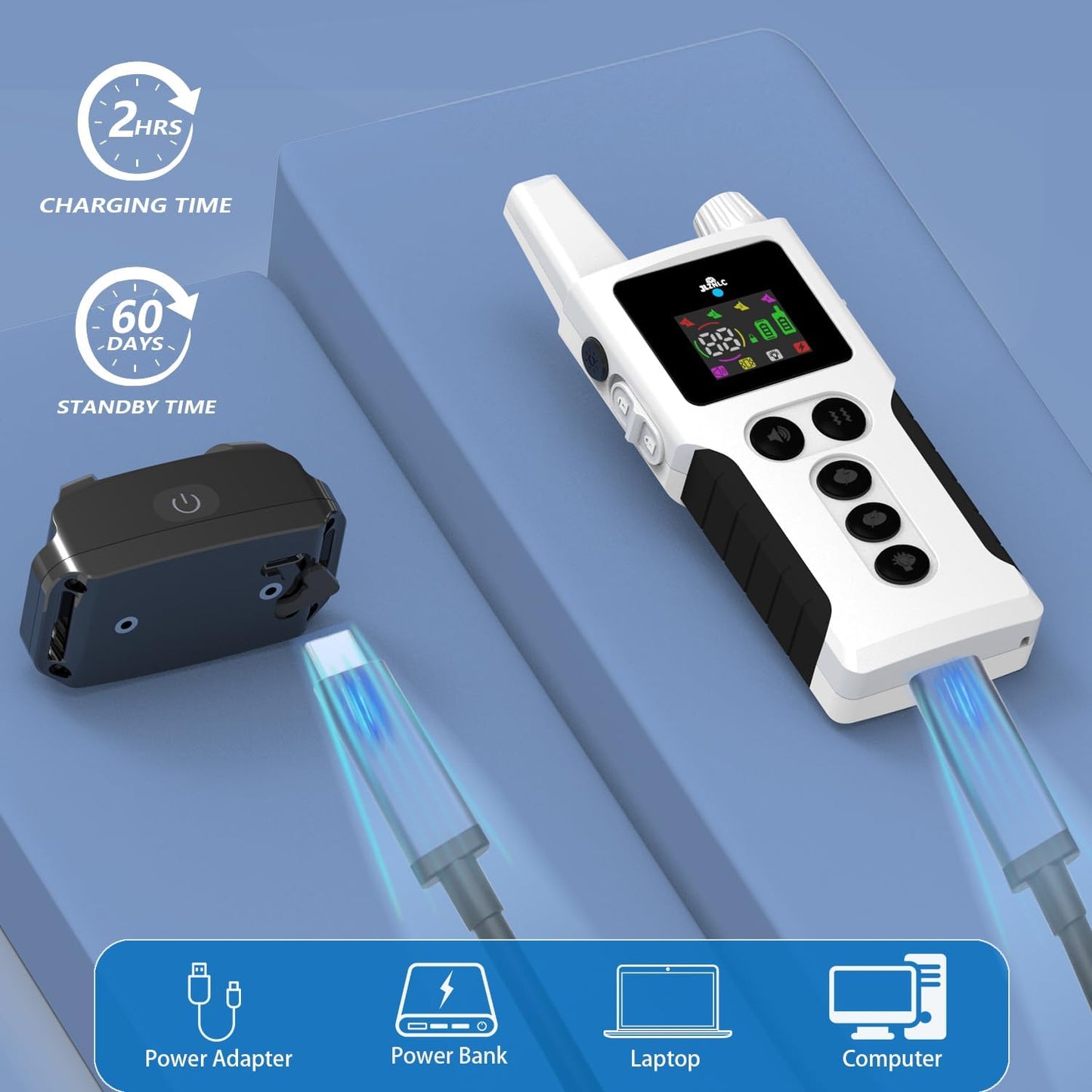 Dog Shock Collar - 4200FT Dog Training Collar with Remote Innovative IPX7 Waterproof with 4 Training Modes,Vibration and Shock,Rechargeable E-Collar for All Breeds