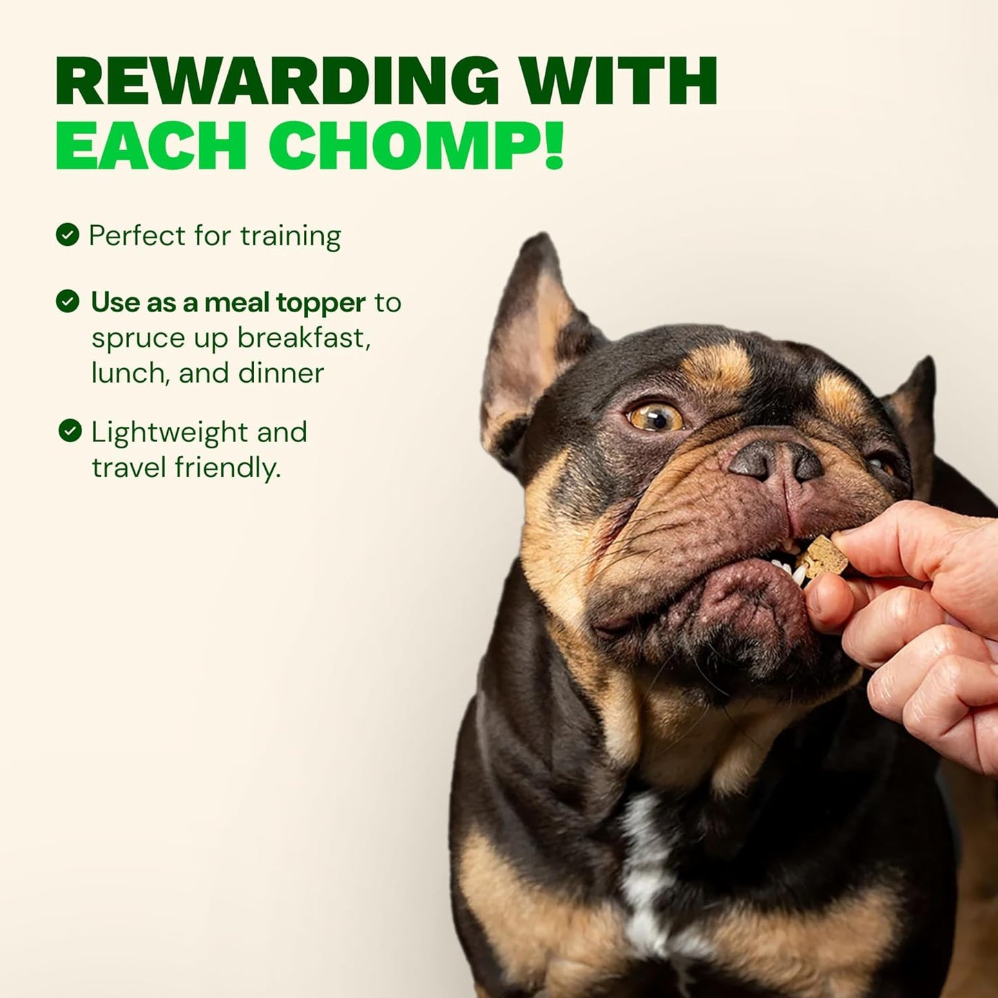 Get Joy Freeze Dried Superfood 100% Beef Liver Dog Treats, 4 Ounce Bag (Pack of 3), Single Ingredient Organ Meat, High Protein, Vision, Skin & Coat Health, Grain Free, Gluten Free, Made in USA