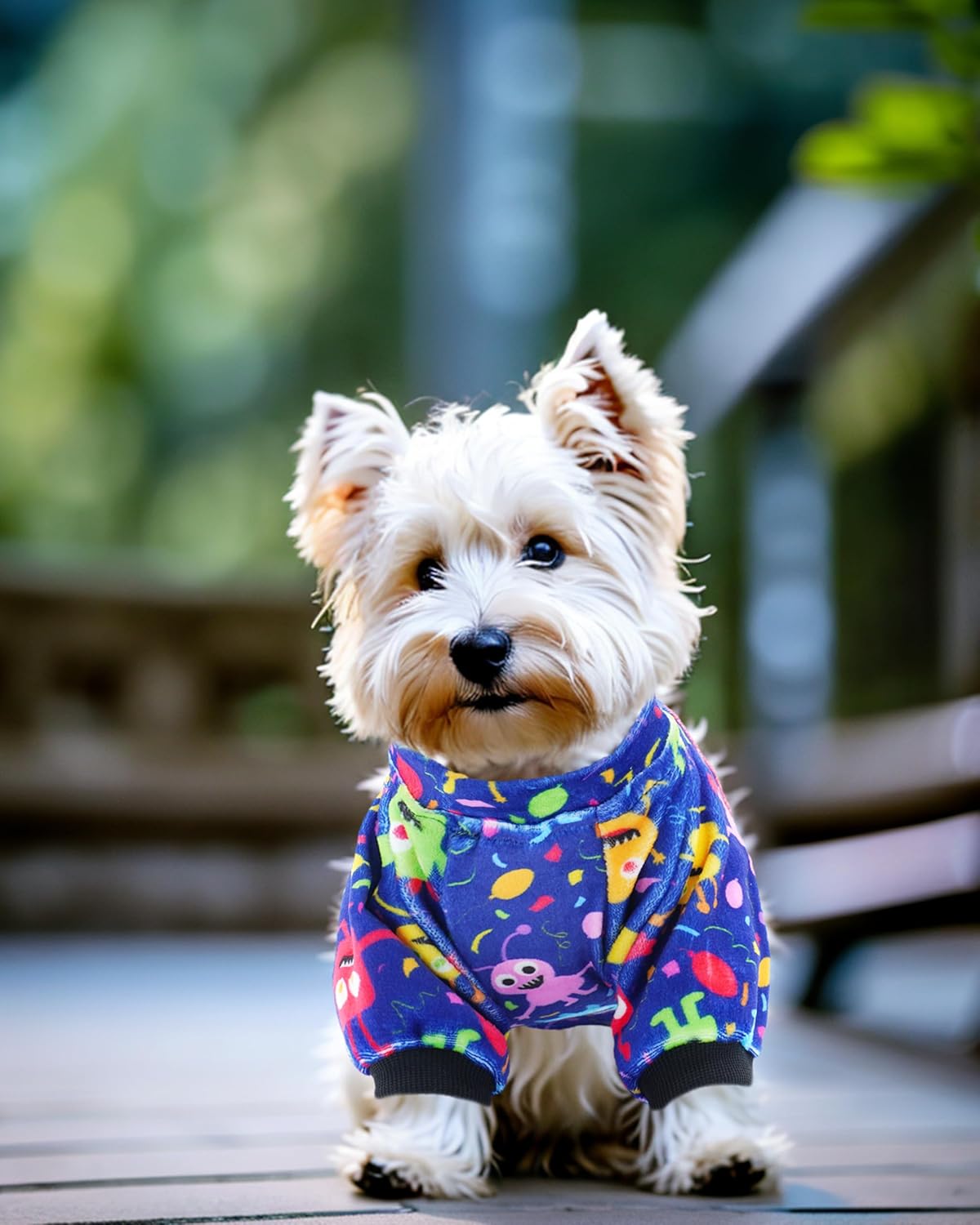 PET SHOW 4 Pack Small Dog Pajamas Cute Dinosaur Monster Clothes for Medium Dogs Soft Stretchy PJs Plaid Jumpsuit Puppy Cats Tie Dye Onesies Outfits with Sleeve Pets Dachshund Costume(L, Blue for Boys)