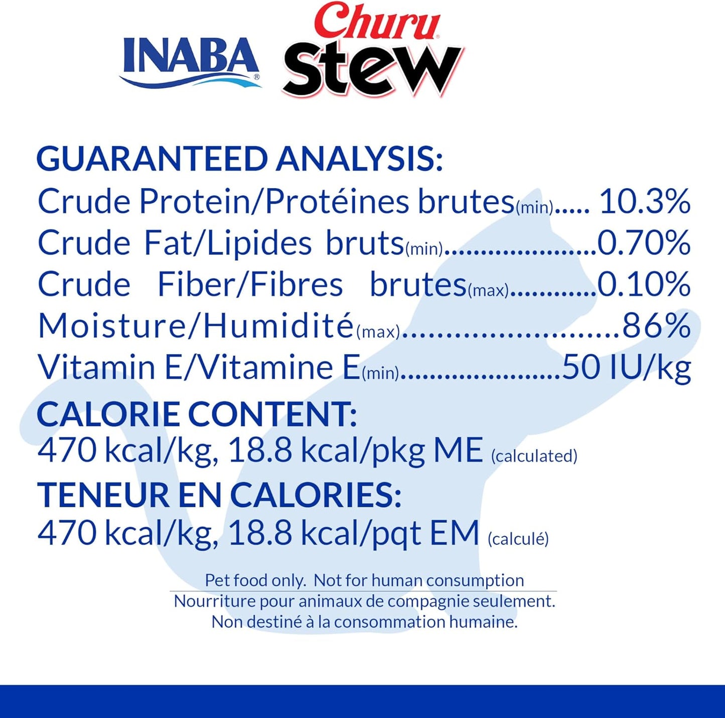 INABA Churu Stew for Cats, Side Dish Pouch with Vitamin E, 1.4 Ounces per Pouch, 12 Pouches, Chicken with Salmon Recipe