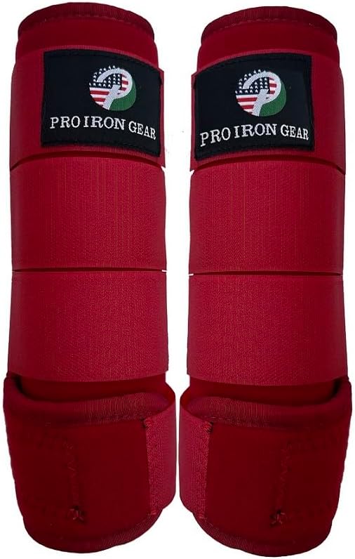 Horse Medicine Brushing Boots Leg Wraps Protection Gear Set of 2 and Set of 4 in 14 Colors