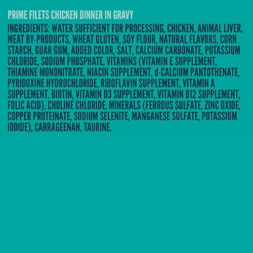 A Strong Heart Canned Wet Cat Food, Prime Filets Chicken Dinner in Gravy - 5.5 oz Cans (Pack of 24), Made in The USA with Real Chicken