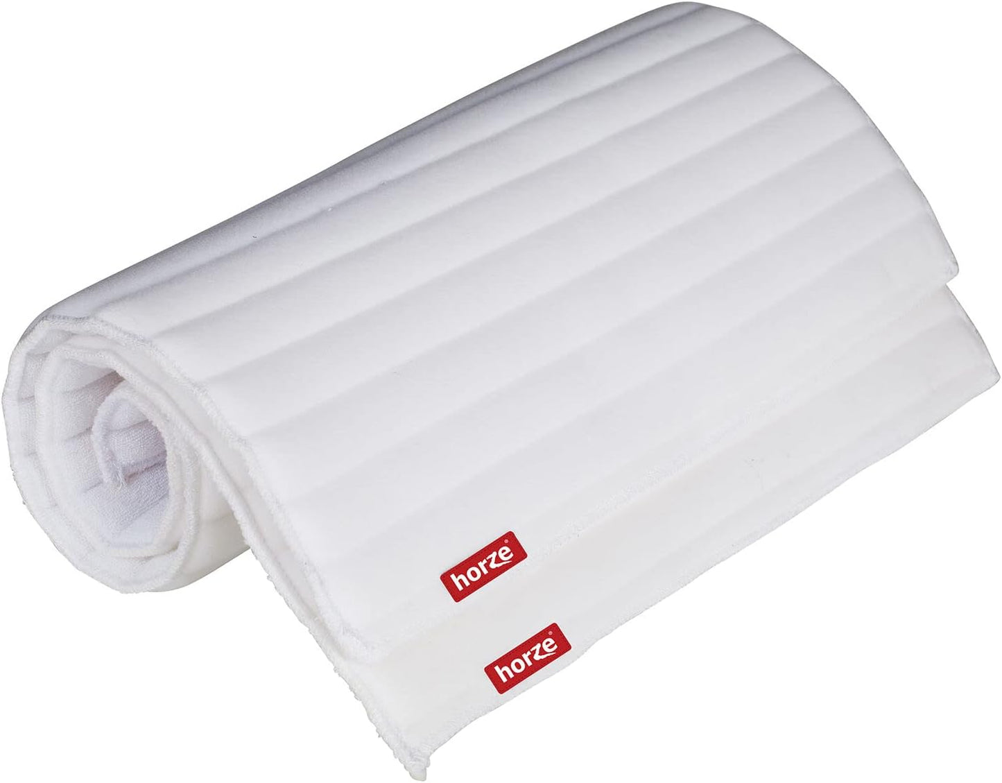 HORZE Rear Leg No Bow Equine Standing Wraps Pair - Off-White - Horse