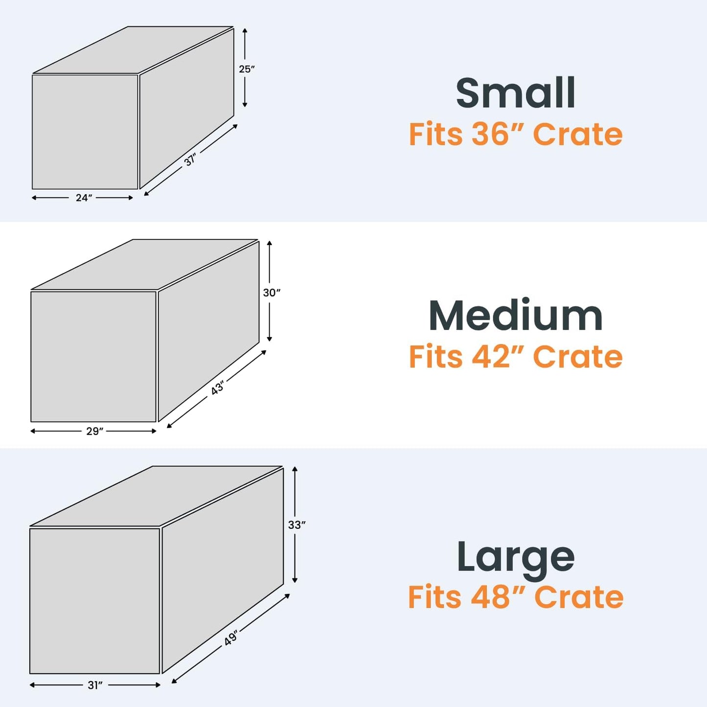 4Knines Quilted Dog Crate Cover – Heavy-Duty, Water-Resistant Fabric for Indoor/Outdoor Use – Durable Travel Cage Cover for Training, Weather Protection – Fits 48-Inch Crates – Grey