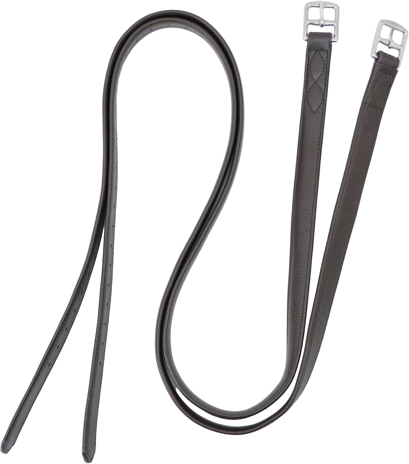 Jeereal Stability English Stirrup Leathers with Strong Nylon Core for Equestrian Riding