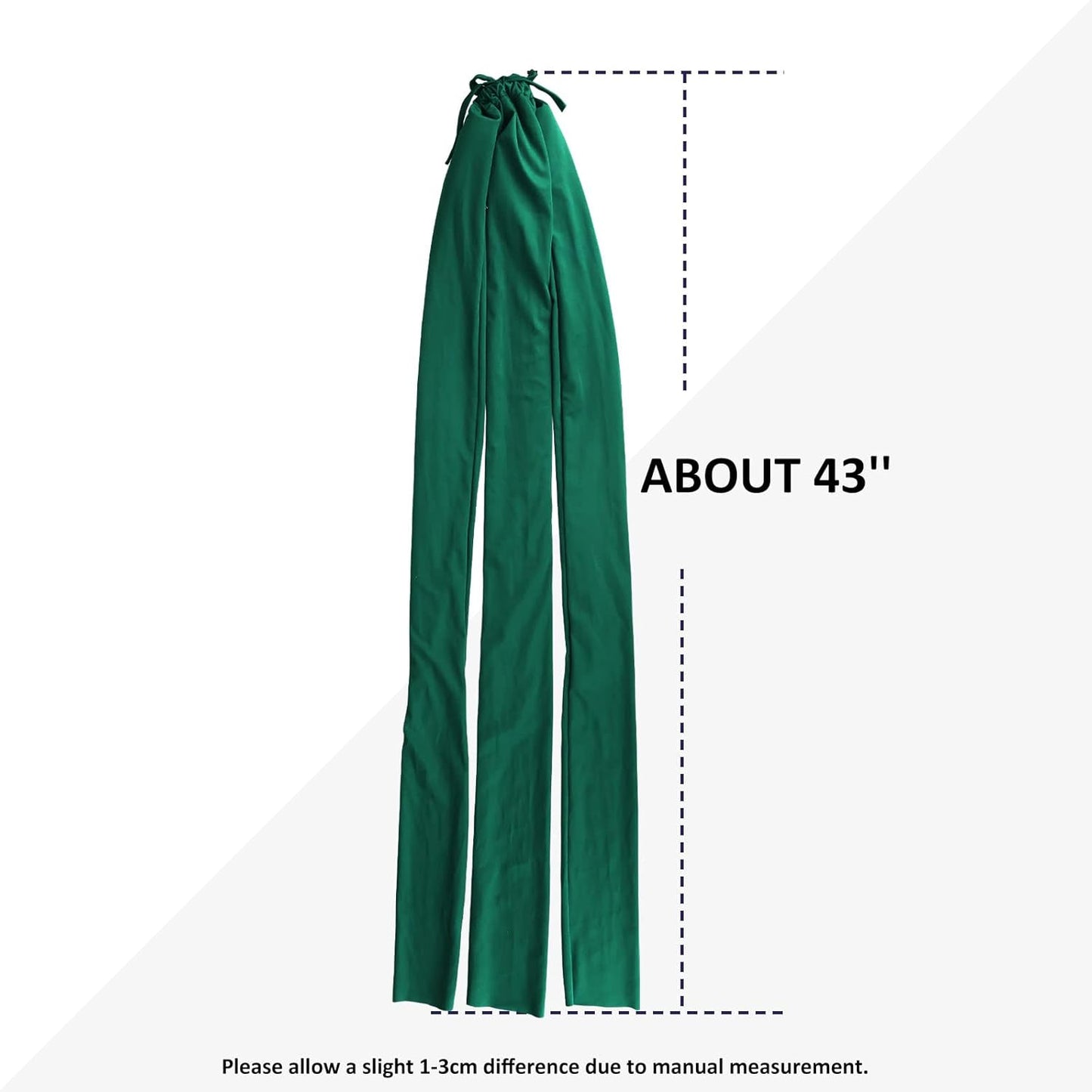 Harrison Howard 3 Tube Stretchy Fabrics Adjustable Closure Lightweight Horse Tail Bag for Horses Braid-in Tail Bag