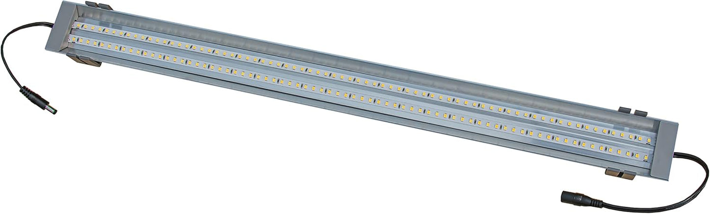 HappyBird Lightning (A Divison of M&M Cage) 24" LED linkable Light bar Without Power Source for Multiple Bird Breeder Cages, Full Spectrum LED. Will NOT Run ON ITS OWN (Single)