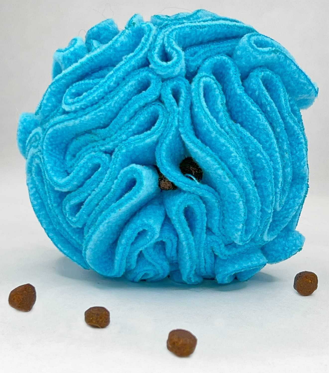 Glory To Dog Puppy and Small Breed Snuffle Interactive Foraging Dog Puzzle Ball Toy Blue Small