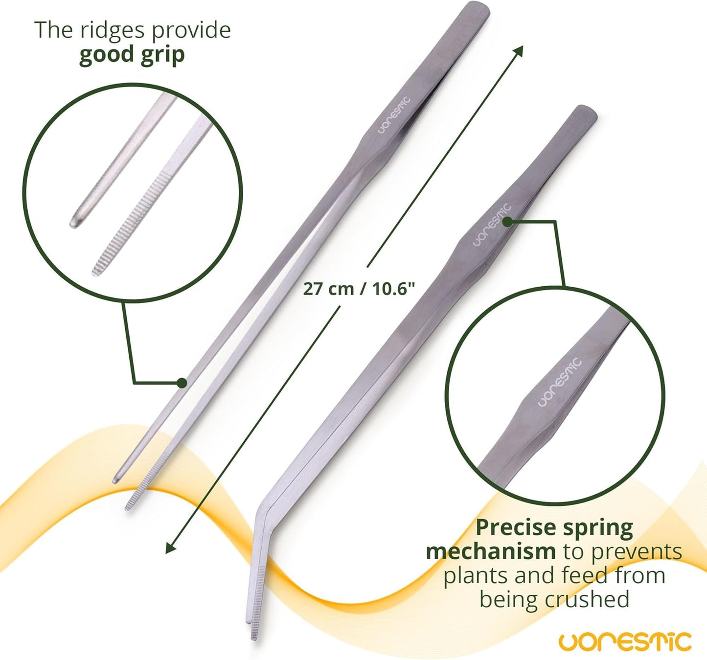 4Pcs Aquascaping Tools, Terrarium Tools, Aquarium Tools Set with Stainless Steel Aquarium Tweezers, Aquarium Scissors and Spatula - Aquascape Tools Set for Trimming, Maintenance