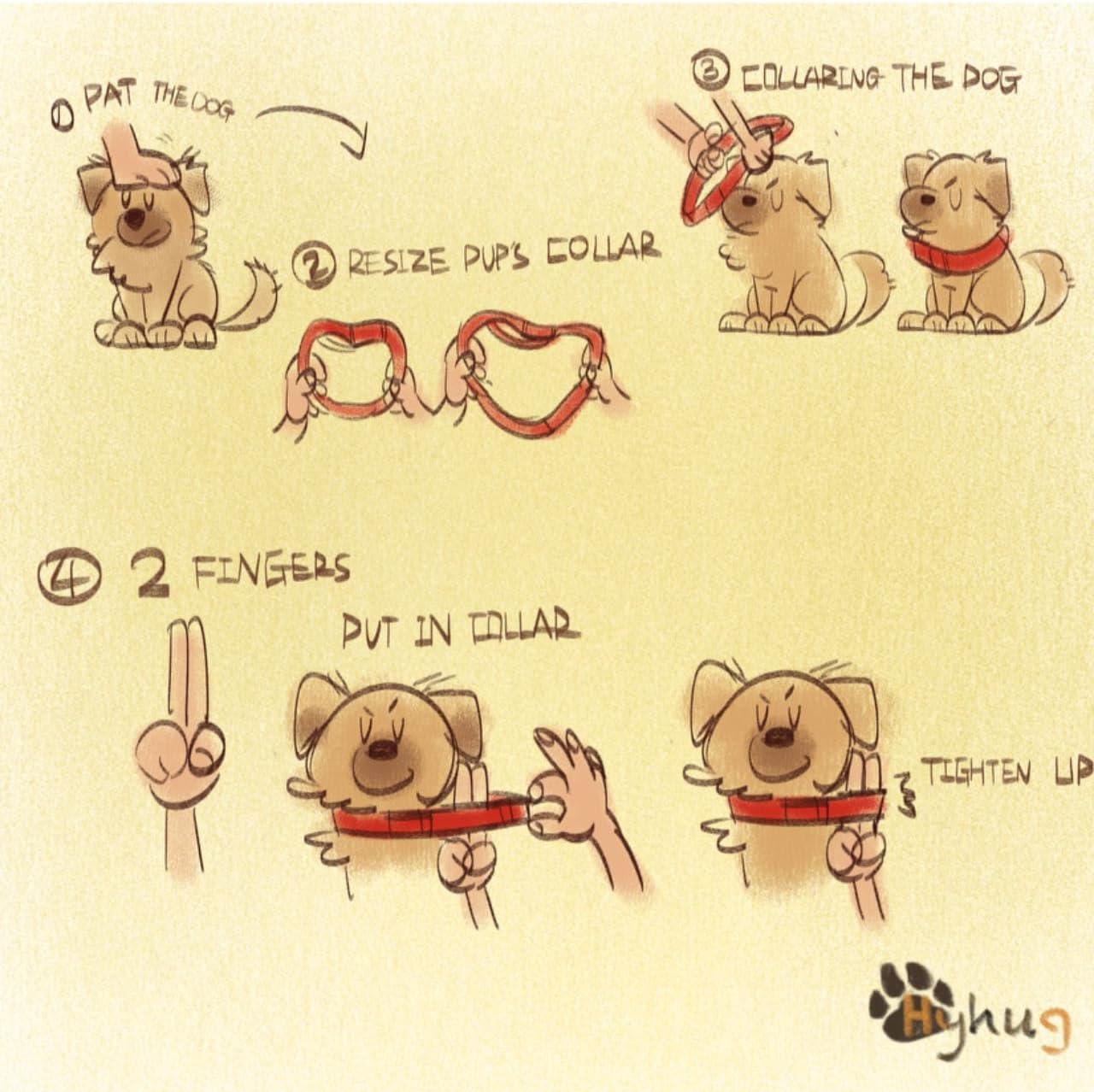 Hyhug Heavy Duty Nylon Escape-Proof Martingale Dog Collar for Large Giant Breeds Dogs Comfy and Safe Collar - Daily Use Walking and Professional Training.(Large,Bright Blue)