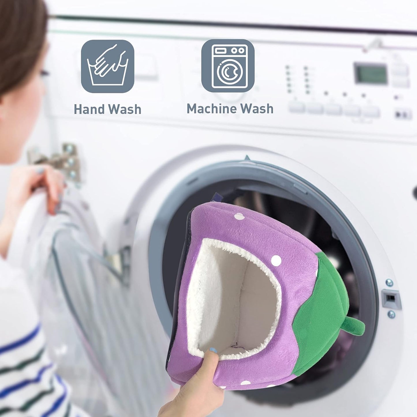 Guinea Pig Hideout 2 Pack Guinea Pig Bed House Cage Accessories Cozy Hide-Out for Hedgehog Ferret Chinchilla&Other Small Animals