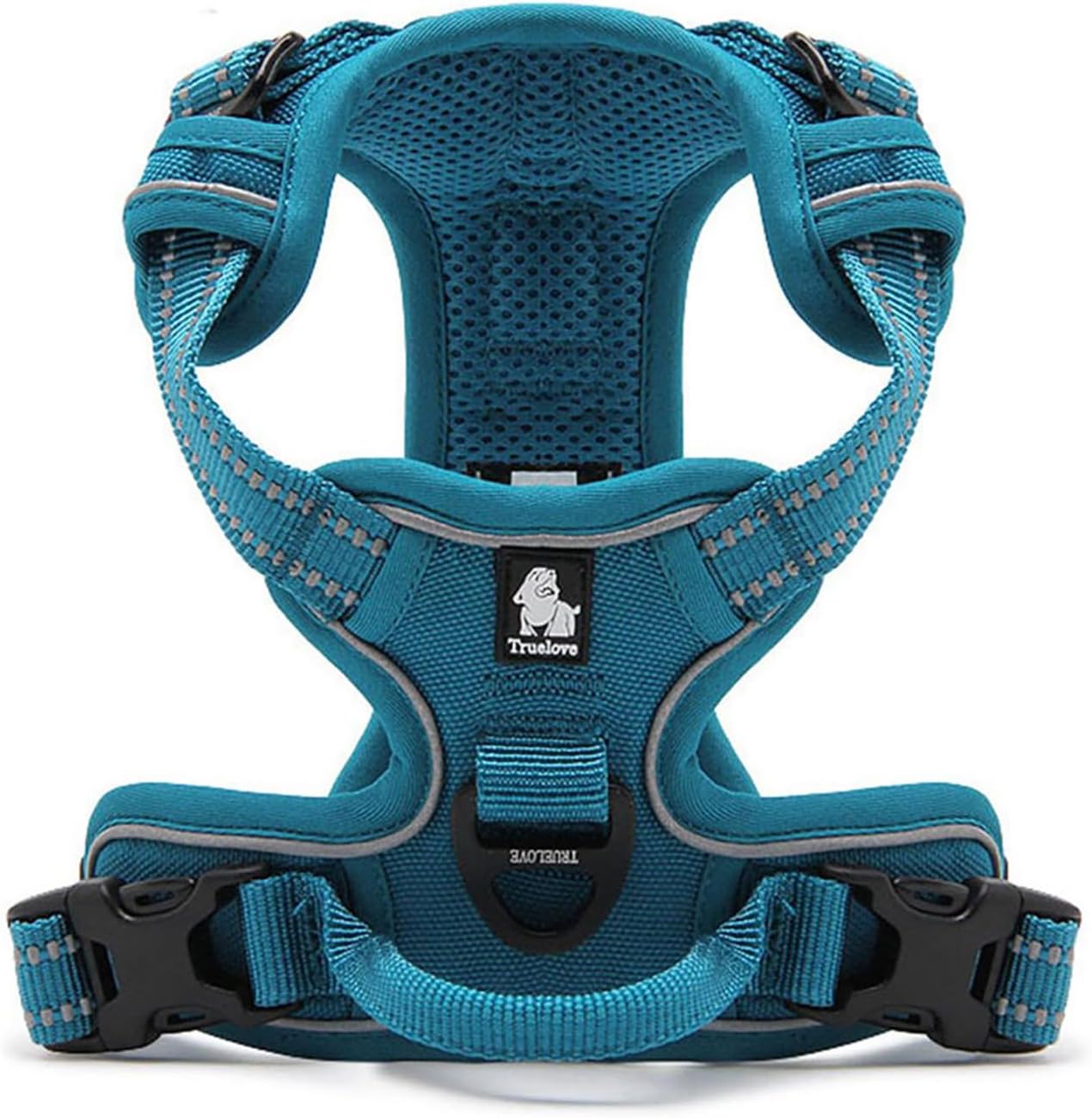 TRUE LOVE Truelove Adjustable No-Pull Dog Harness Reflective Pup Vest Harnesses Comfortable Control Brilliant Colors TLH5651(Blue,XL)