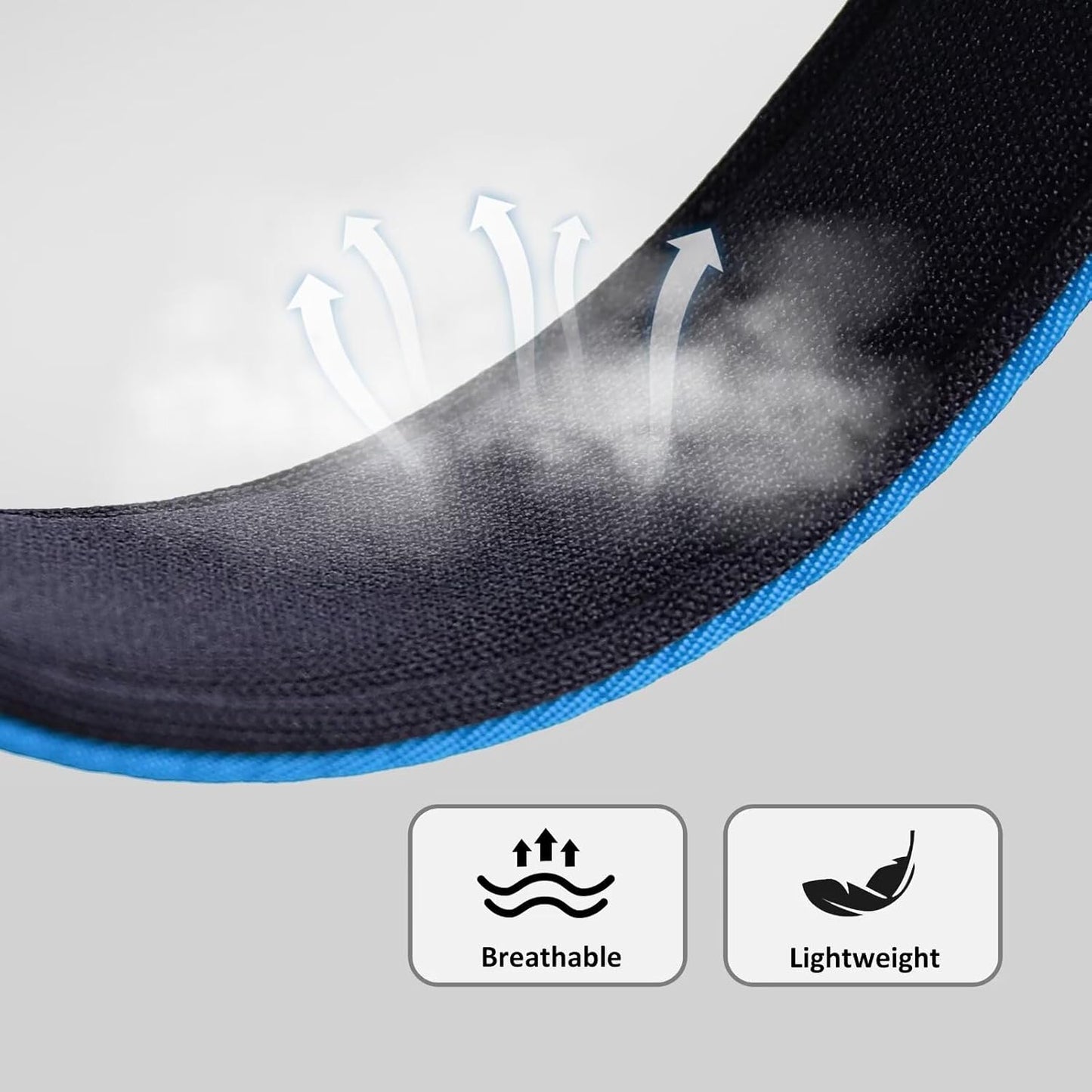 Didog Soft Padded Dog Collars for Medium Dogs, Colorful and Durable Dog Collar with Quick Release Buckle, Light and Breathable for Daily Walking, Blue, M