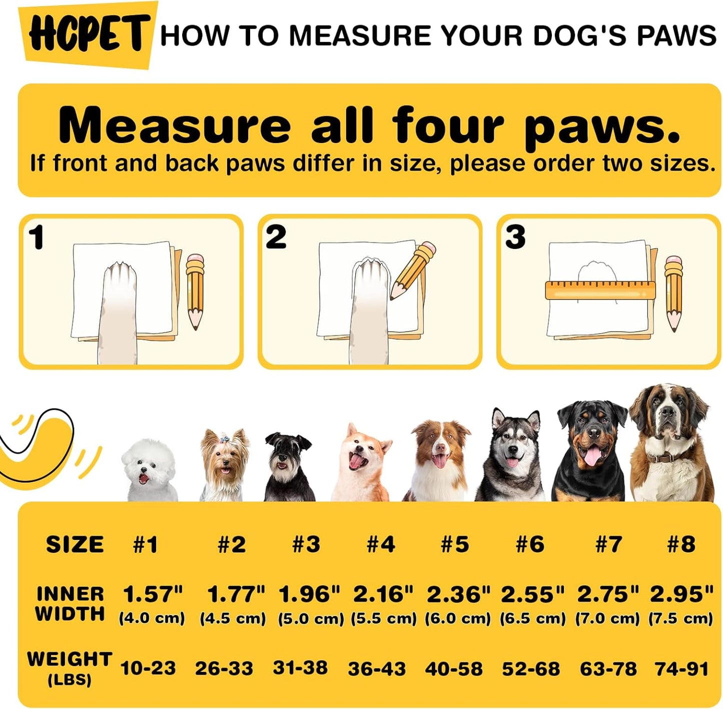 Hcpet Dog Shoes, Dog Boots for Large Dogs, Waterproof Dog Booties Paw Protector for Summer Hot Pavement, Winter Snowy Day, Outdoor Walking, Indoor Hardfloors Anti Slip Sole Pink Size 6