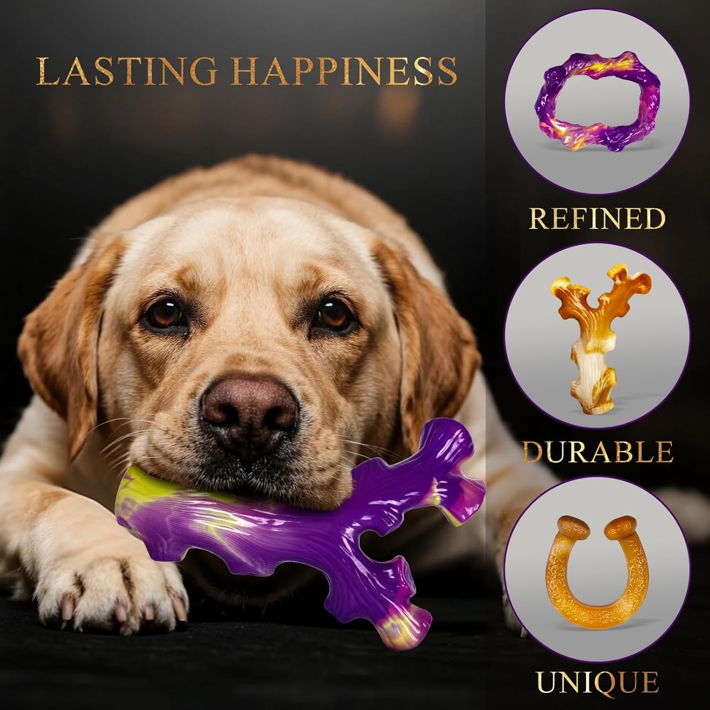 6 Pack Indestructible Dog Toys for Aggressive Chewers, Durable Nylon Bone for Large Dogs, Dog Toy for Aggressive Chewer Large Breed, A Mixed Special Edition Set