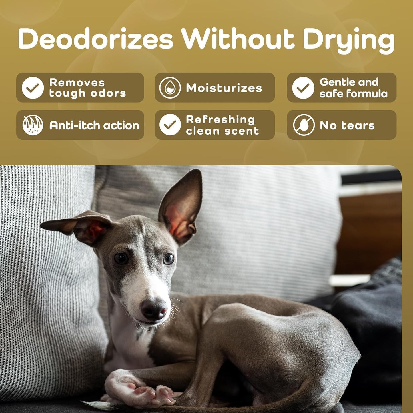 Grape Seed & Aloe Ultra Moisture for Thin Skin Dog Shampoo - Deodorizing Dog Shampoo with Chamomile - Great for Greyhound & Sensitive Skin - Gentle, Hypoallergenic – Gentle Breeze Formula