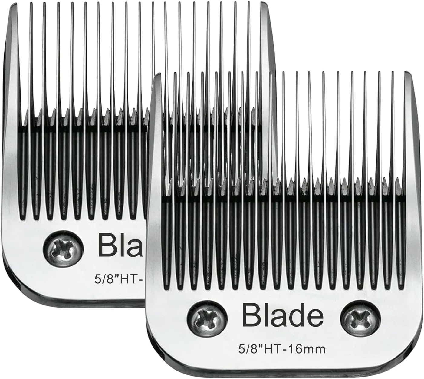 2PCS 5/8" HT Dog Grooming Replacement Blades Compatible with Andis Dog Clippers,Dog Clipper Blades Compatible with Wahl KM-10 Series Clippers, Oster A5,Size-5/8-Inch 16mm Cut Length