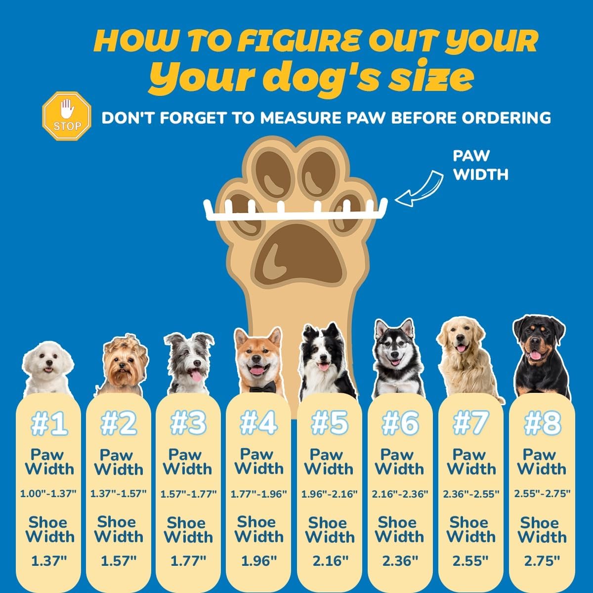 Dog Shoes for Large Dogs, Medium Dog Boots & Paw Protectors for Hardwood Floors, Outdoor Dog Booties for Hot Pavement Winter Snow Hiking, Breathable Dog Shoes with Reflective Strips Size 5