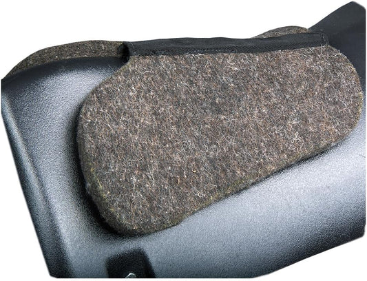 HILASON Western Wool Felt Horse Saddle Pad W/Distressed Wear Leather Made in USA | for Horses