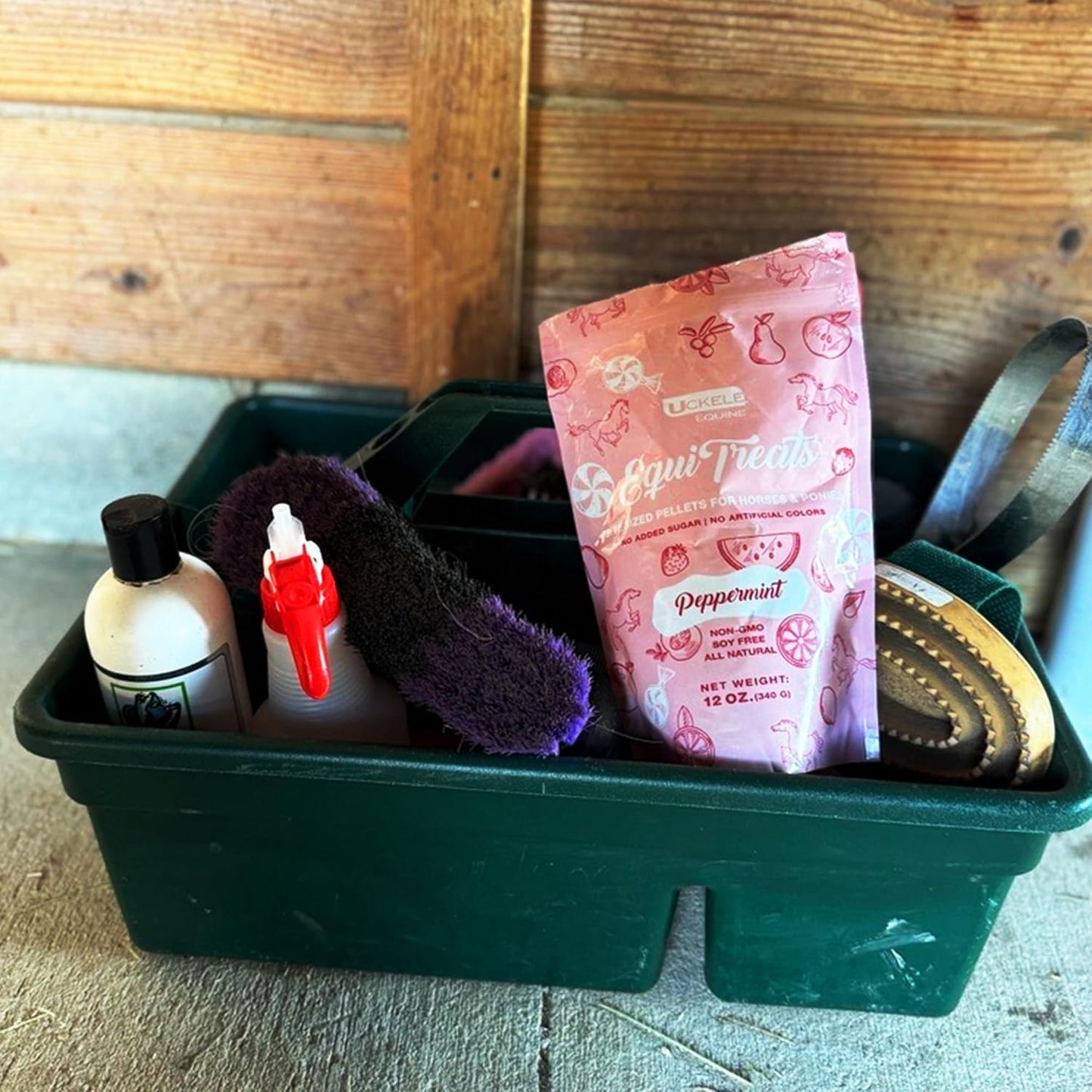 Uckele by SmartEquine Equi Treats Bite-Sized Pellets | Horse Treats with No Sugar Added | High Fiber Cookies for Horses | Suitable Reward for Training | Apple Pie Flavor | 4 lb Bag