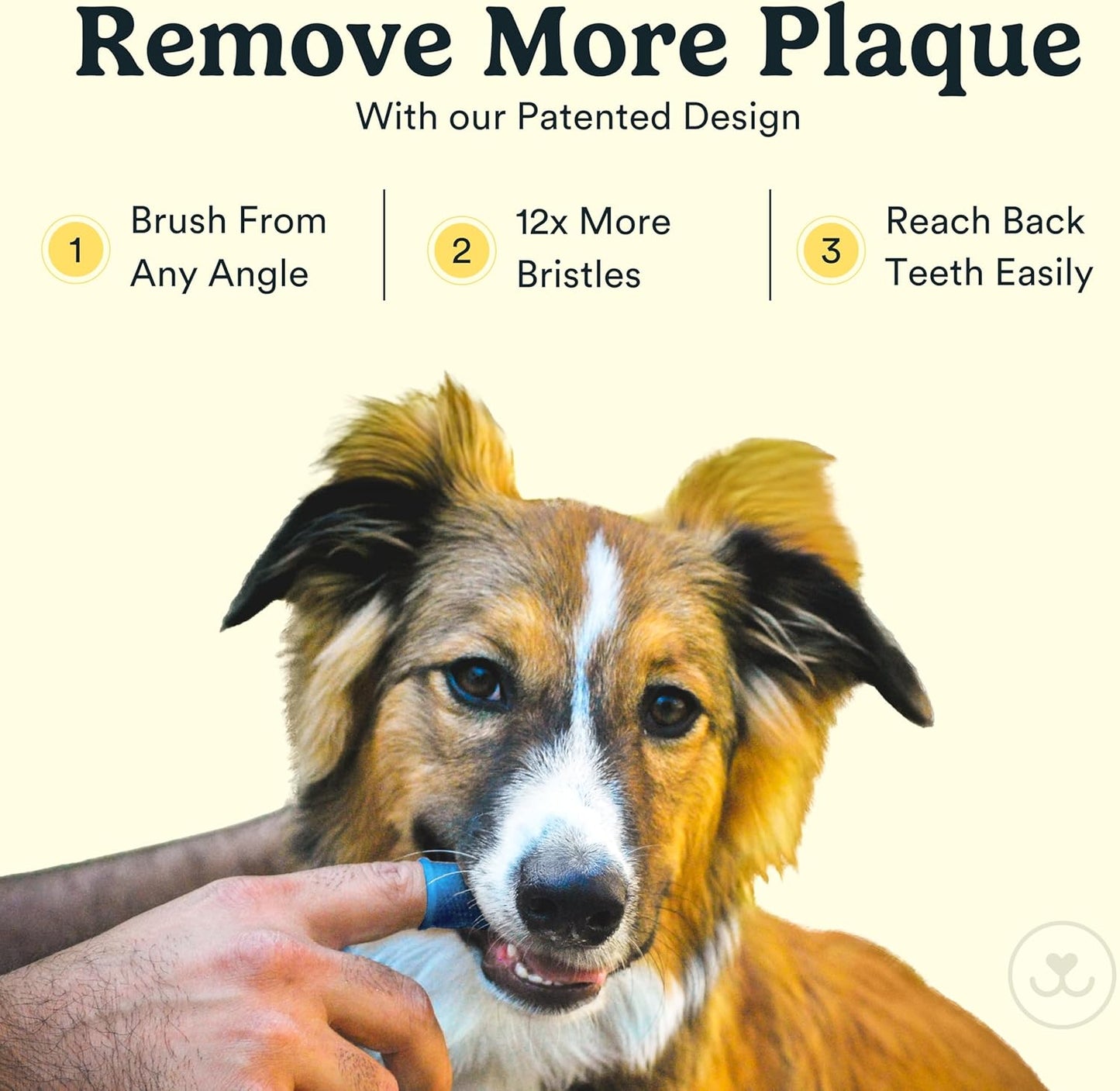 Jasper Dog Toothbrush, 360º Dog Tooth Brushing Kit, Cat Toothbrush, Dog Teeth Cleaning, Dog Finger Toothbrush, Dog Tooth Brush for Small & Large Pets, Dog Toothpaste Not Included - Pink 2-Pack