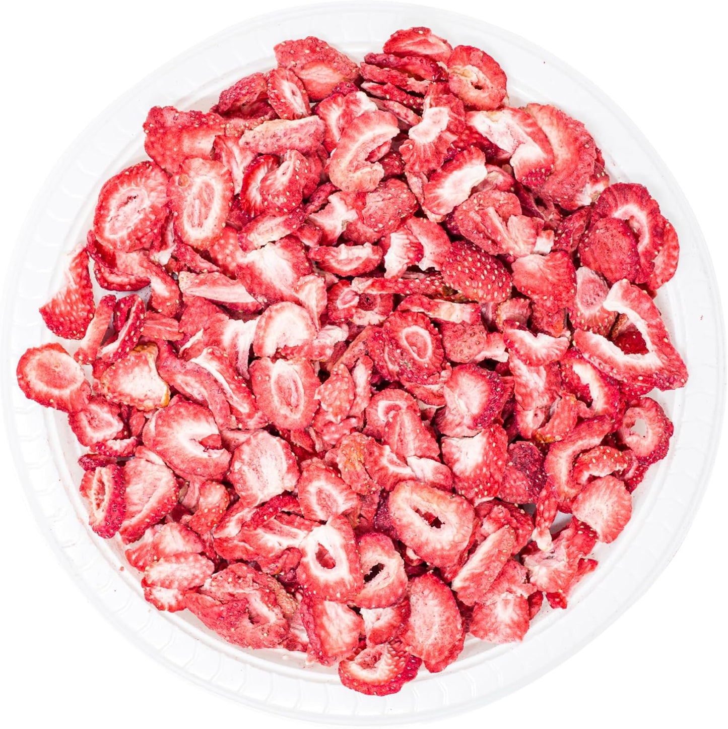 hotspot pets Freeze Dried Strawberry Treats for Small Animals, Cats & Dogs - Reasealable 1lb Big Bag Single Ingredient All Natural- Perfect for Training, Small Reward or Snack