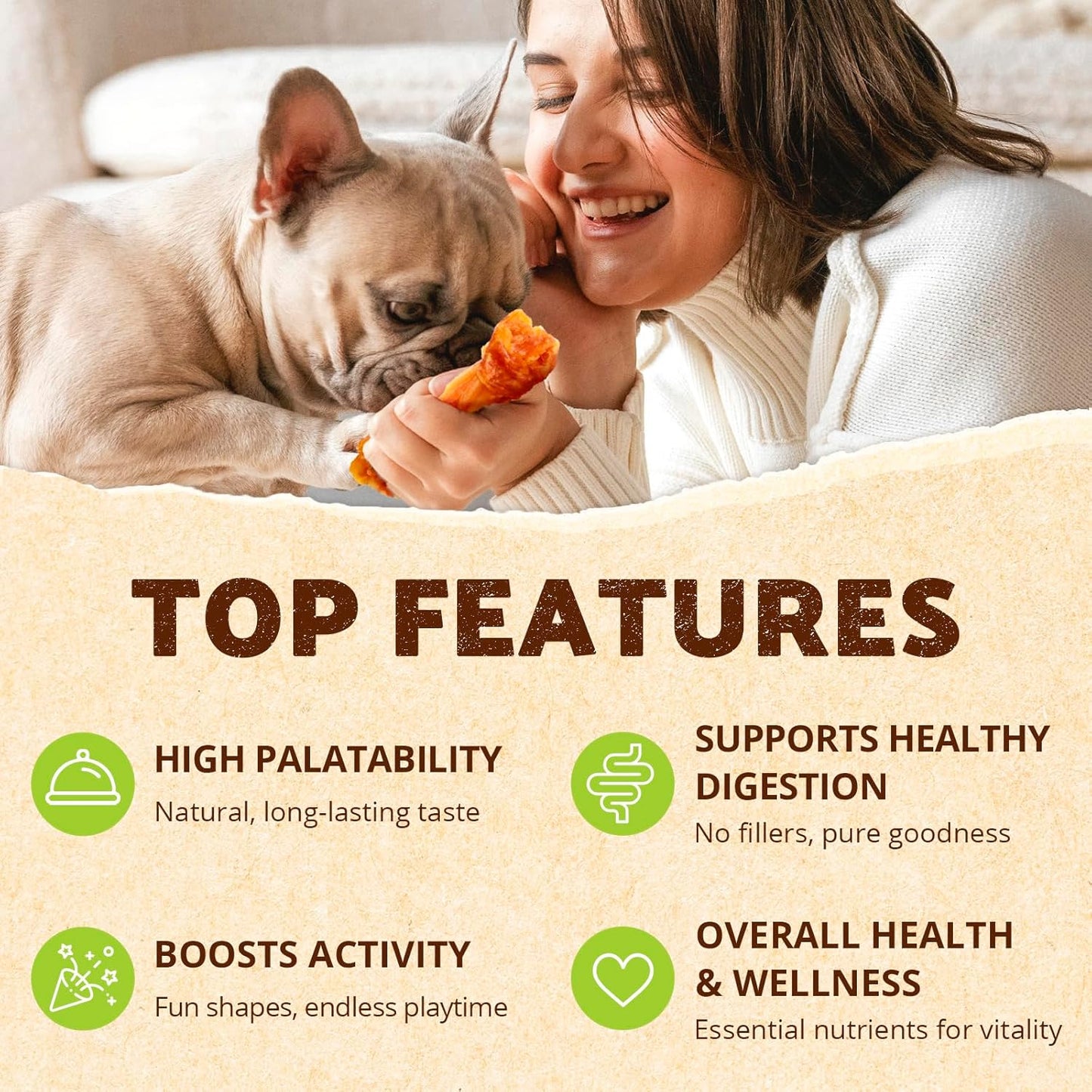 AFreschi Turkey Tendons for Dogs, USA-Sourced, Healthy Dog Treats, Rawhide-Free Puppy Chews, Long Lasting, All Natural, Hypoallergenic Dog Treats for Small Breeds, 8 oz Pack Variety (S)