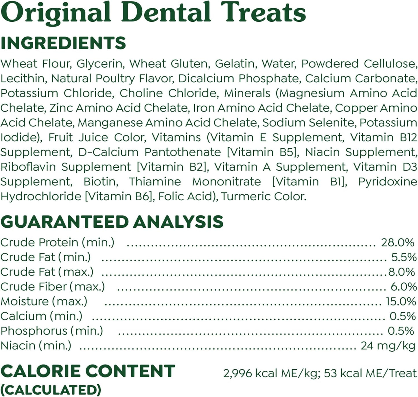 Greenies Original Large Dental Dog Treats, 12 oz. Pack (8 Treats)