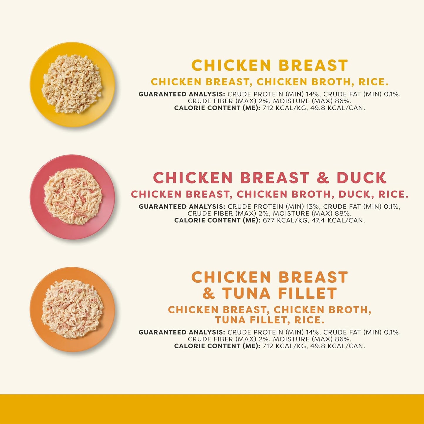 Applaws Natural Wet Canned Cat Food, Made with Limited and Natural Ingredients, Real Protein with No Artificial Additives, Chicken Selection Variety Pack in Broth (12 x 2.47oz Cans)