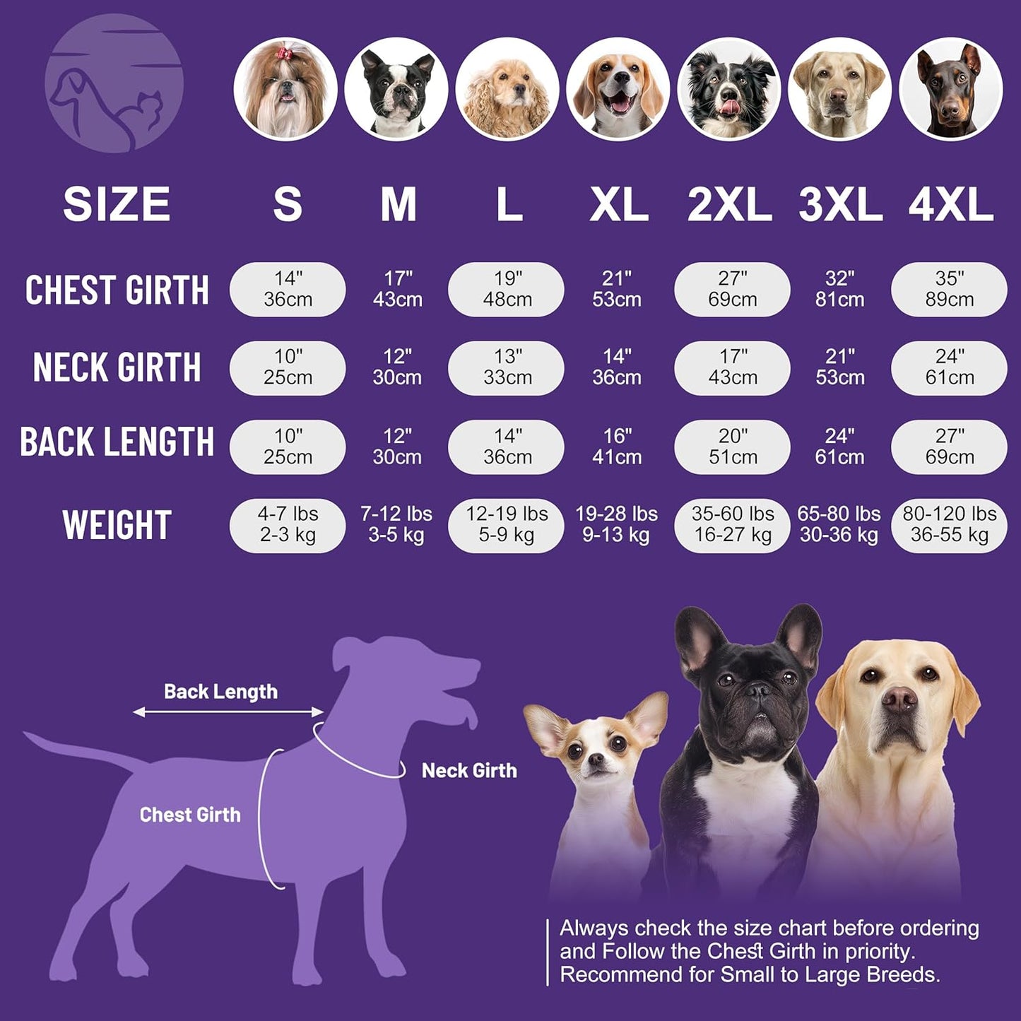 cyeollo Dog Sweater Pullover Turtleneck for Dogs, Classic Knitwear Fall Winter Cold Weather Dog Clothes Warm Pet Apparel Small Medium Large Dog Sweaters, Purple XL