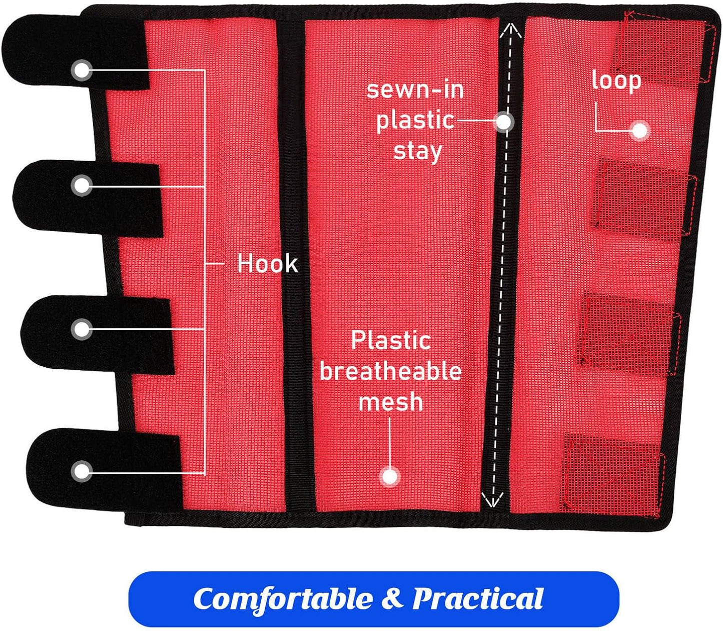 8 Pcs Mesh Fly Boots for Horse Breathable Mesh Horse Boots Protective Horse Leg Wraps Horse Leggings for Preventing Flies and Mosquitoes Bites (Light Pink, Dark Pink)