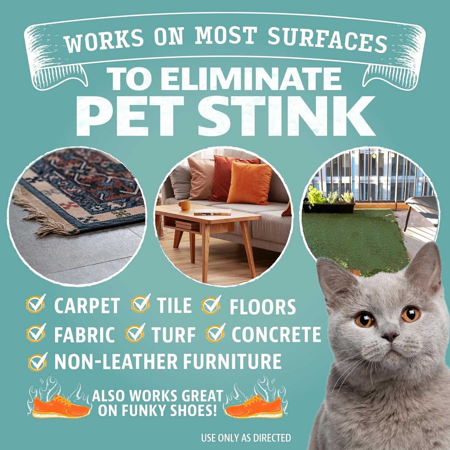 ANGRY ORANGE Pet Odor Eliminator for Cat Urine, Carpet Stains, and Strong Smells – Fresh Scent Odor Remover- 24 oz