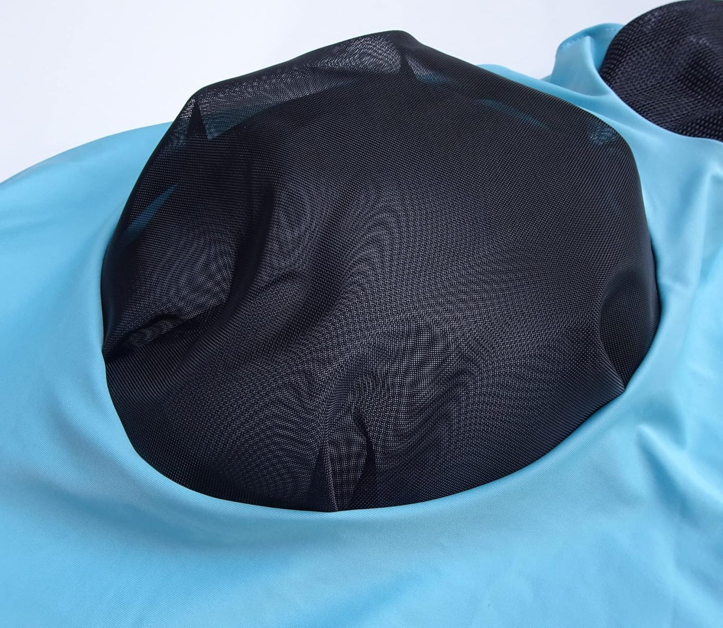 Horse Mesh Fly Mask with Ears, Soft Lycra Mesh Mask Anti-UV with Ears Pacific Blue, Cob